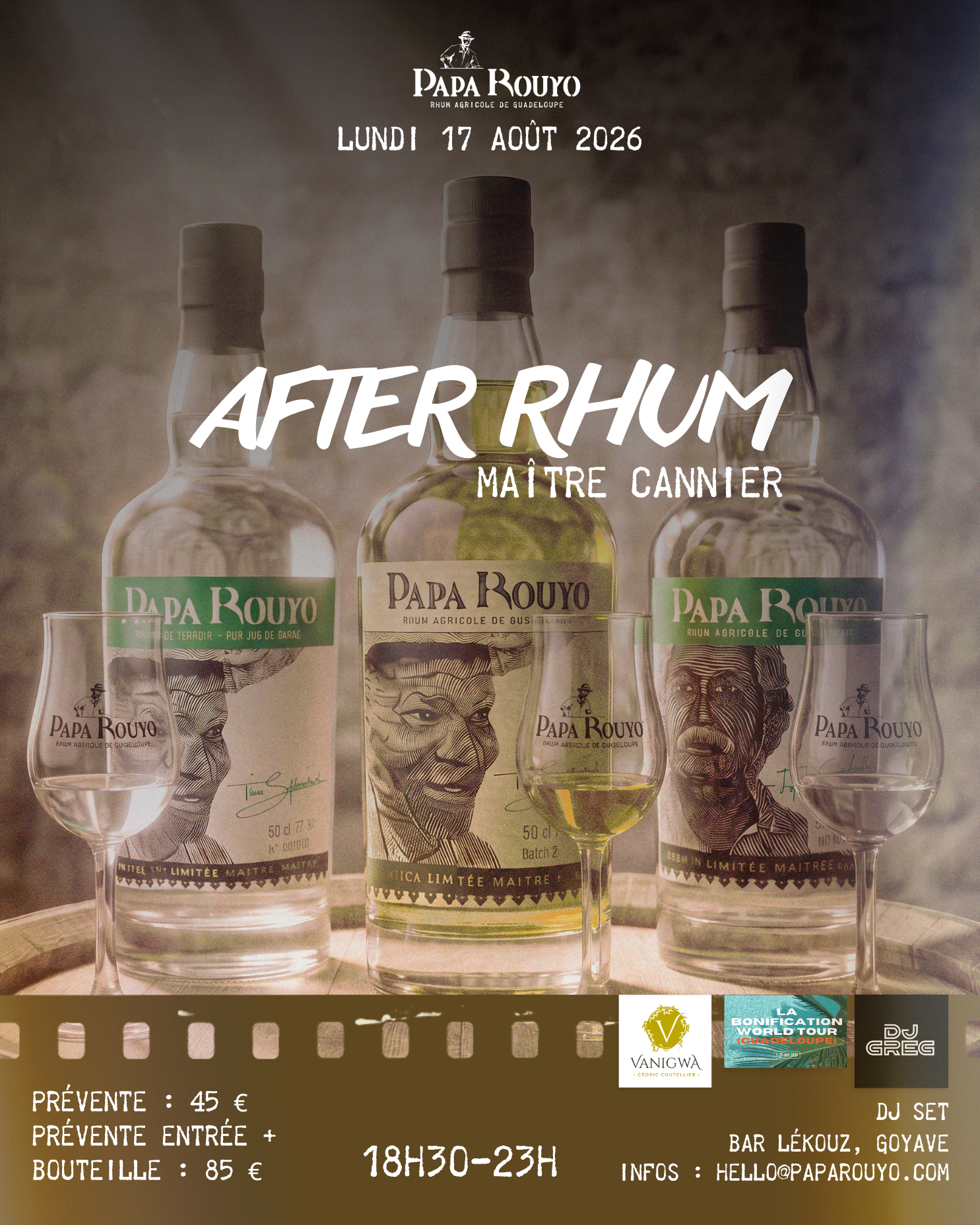 Affiche de l'événement After Rhum - Maître Cannier à la Distillerie Papa Rouyo
