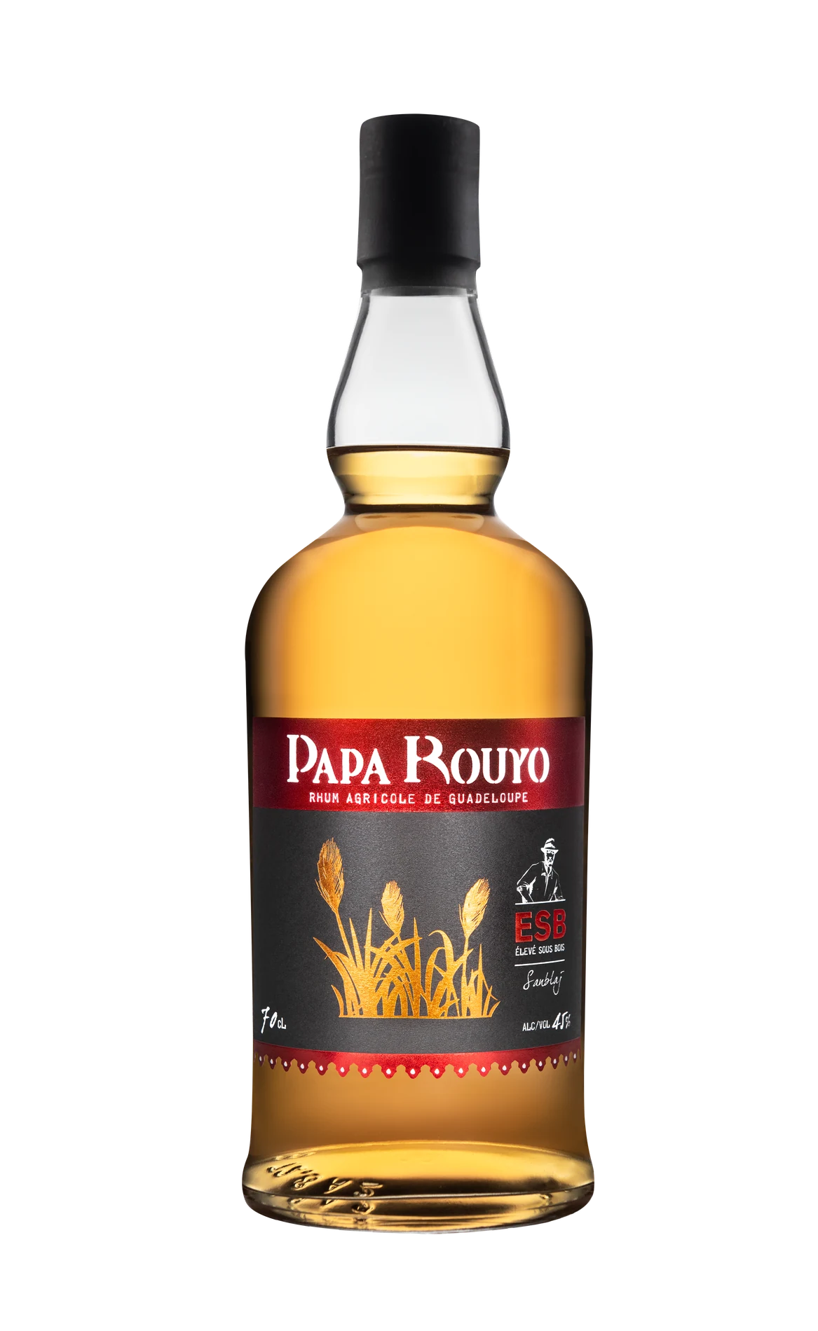 Papa Rouyo Sanblaj wood-aged rum, 48.5%