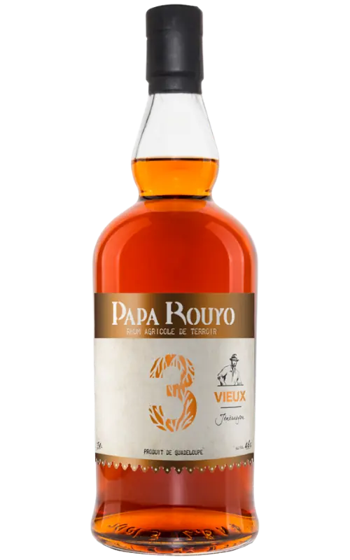 Rhum vieux Papa Rouyo Jénérasyon Fofo, 3 ans, 46 %
