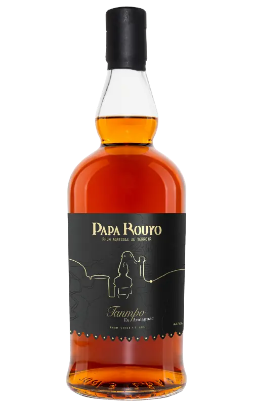 Rhum vieux Papa Rouyo Tanmpo finition ex-Armagnac, 3 ans, 44,4 %